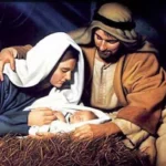 Mary joseph and baby jesus